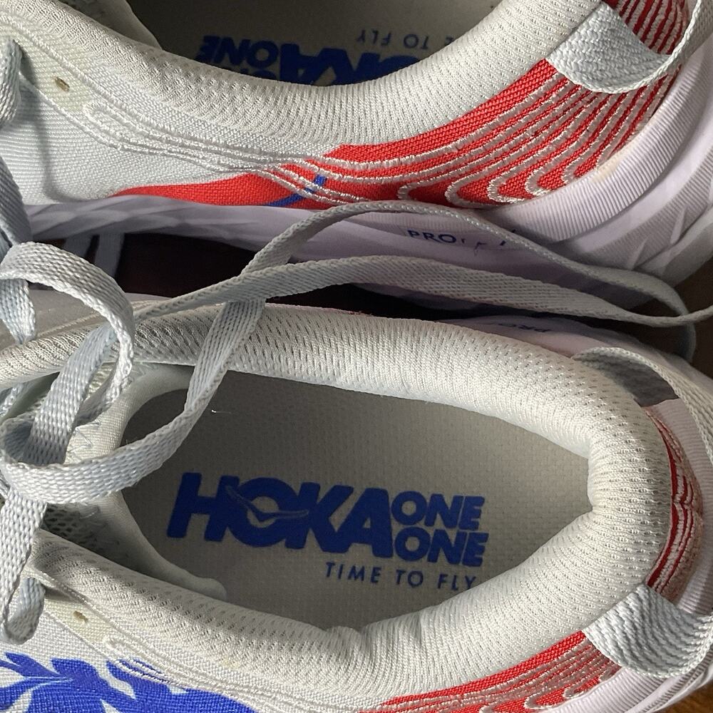 Hoka Women's Running Shoes - White and Red - Picture 5 of 11